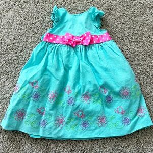 Turquoise Toddler Dress